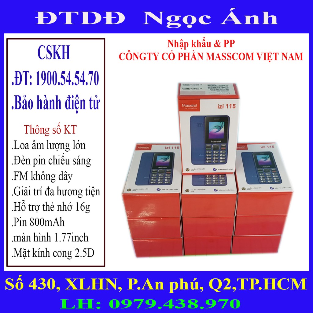 NaShop - Điện Thoại Masstel IZI115 - PIN NOKIA BL4C,PIN NOKIA BL5C