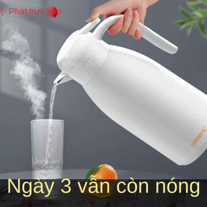 ஐ♗DAYDAYS ấm đun nước cách nhiệt gia dụng ấm đun nước nhỏ tạo tác 48 giờ phích thủy tinh lót nước sôi nồi cách nhiệt