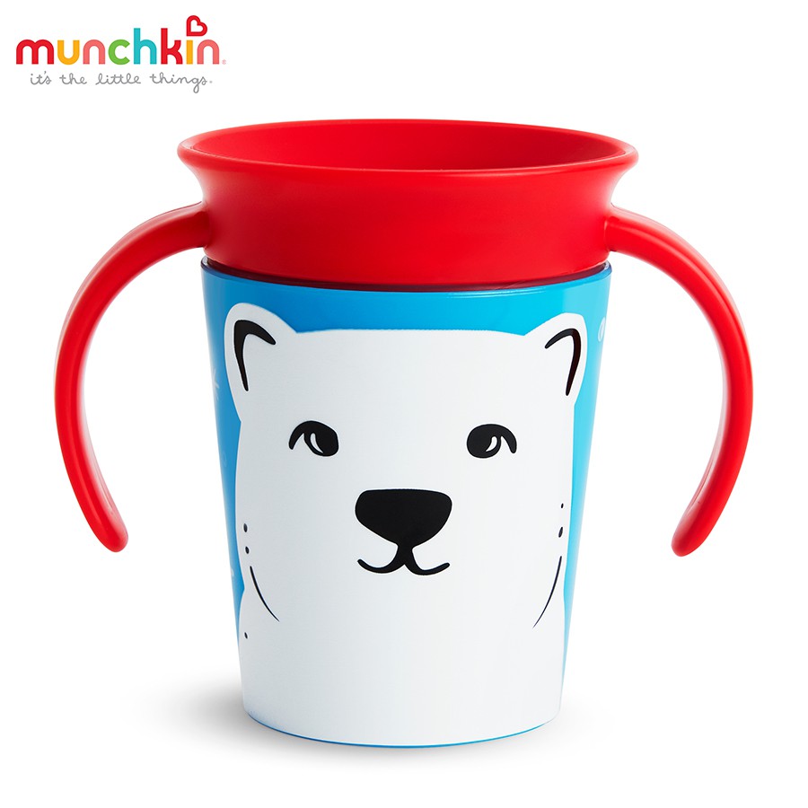 [CHUBBYSHOP] Cốc 360 độ Munchkin Deco chống đổ có tay cầm 177ml