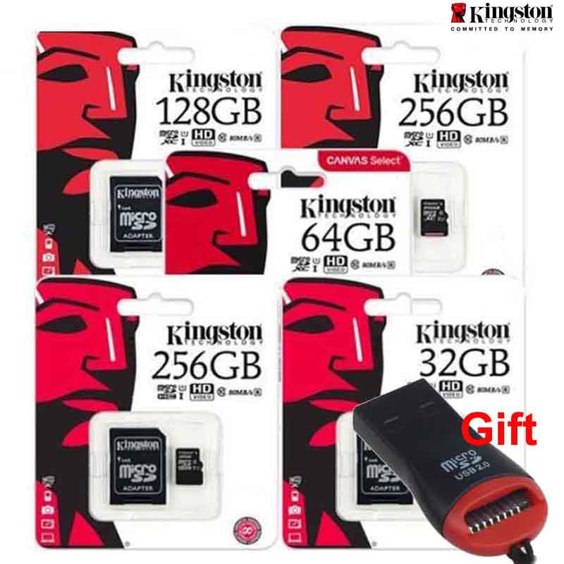 Thẻ nhớ Micro SD Kingston class 10 dung lượng 1024 GB 256 GB 128 GB | BigBuy360 - bigbuy360.vn