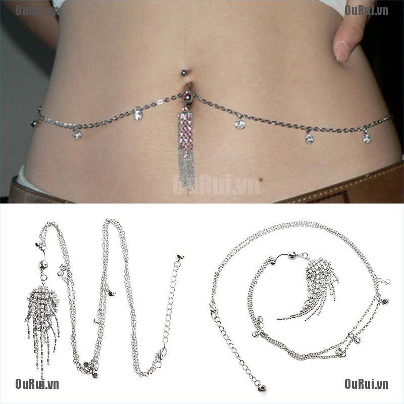 (FCC) Khuyên Rốn Bằng Thép Đính Đá Và Tua Rua Sử Dụng Y Tế