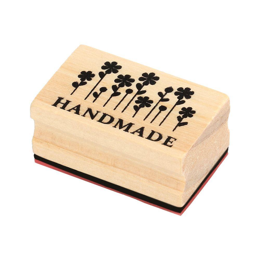 Con Dấu Gỗ Cao Su 9D In Chữ Thank You Dùng Trang Trí Sổ Tay DIY