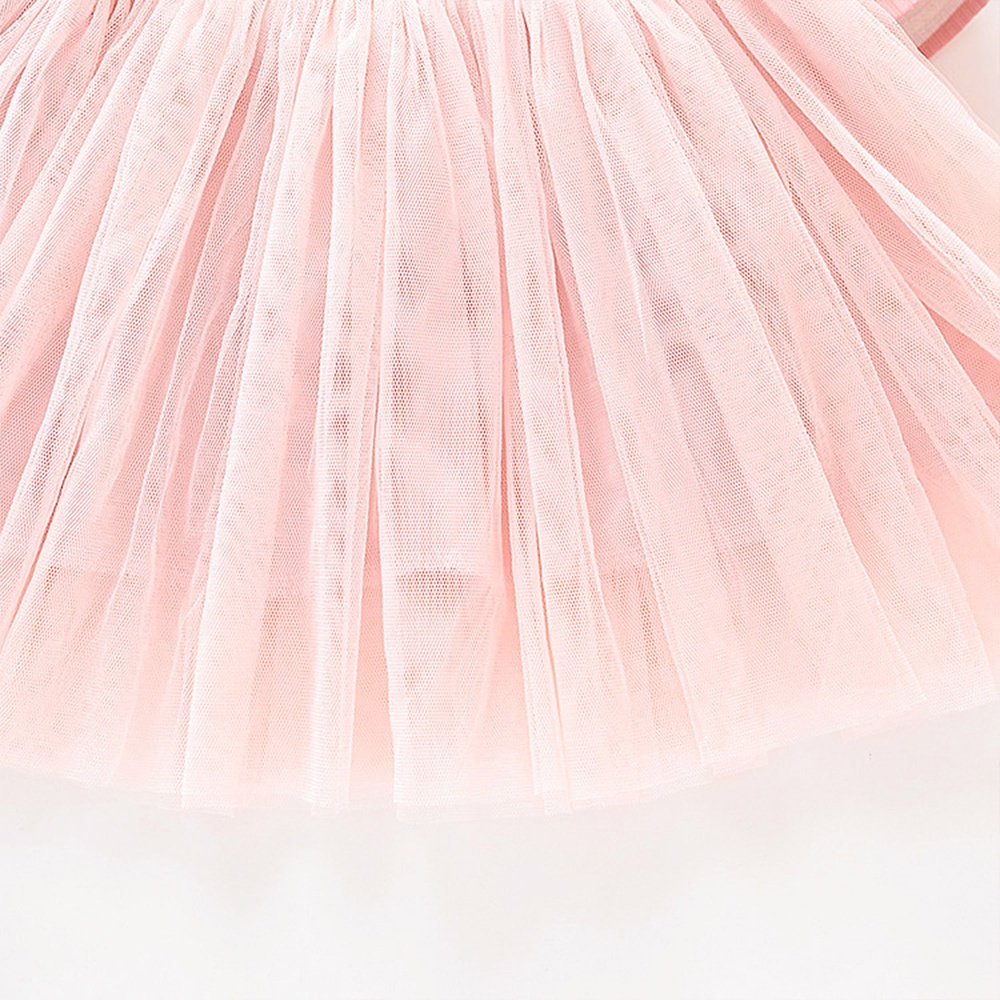 tay dài Váy công chúa đầm Cho Bé Gái sự sọc mạng lưới nối tiếp phong cách Hàn