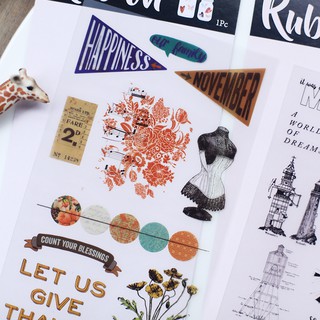 Sticker cạo vintage