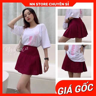 CHÂN VÁY XẾP LI NGẮN CỰC XINH KN35 ⚡ẢNH THẬT⚡ CHÂN VÁY NỮ ⚡ VÁY XẾP LI
