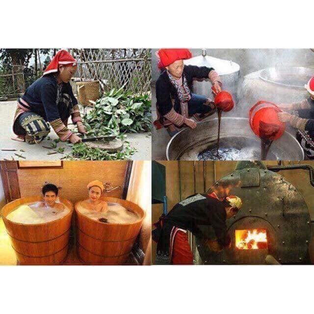 Lá tắm dân tộc giao đỏ chống sản hậu cho phụ nữ sau sinh