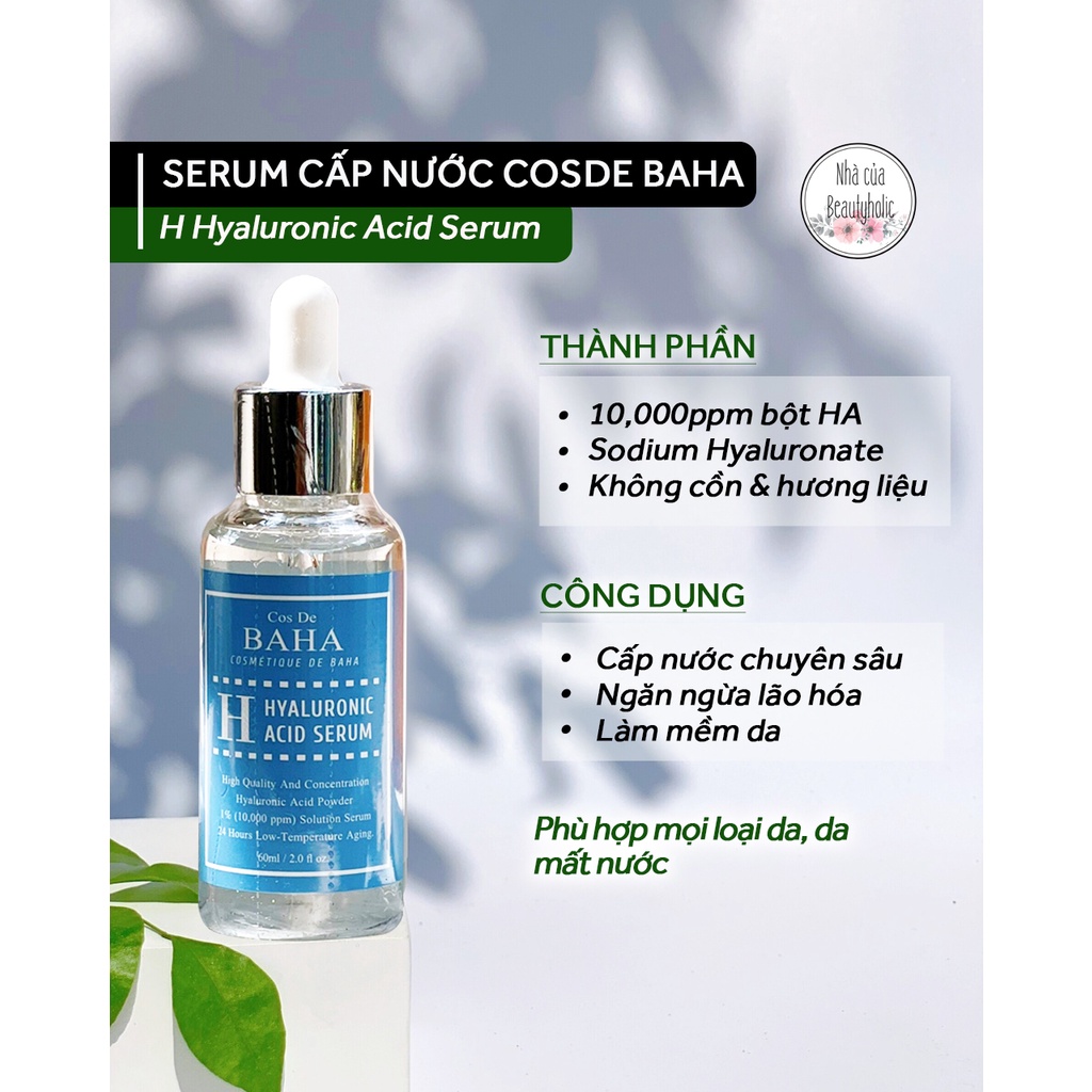 Serum cấp nước COSDE BAHA HYALURONIC ACID SERUM