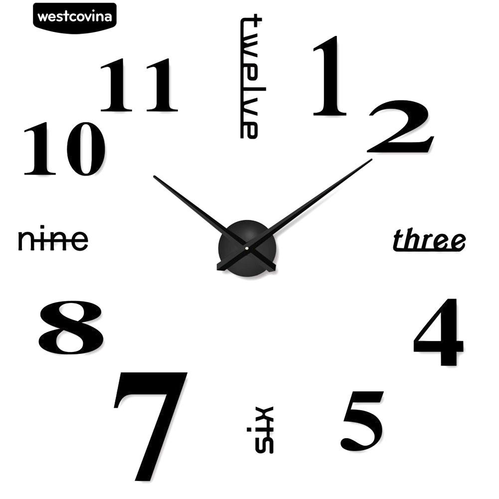 Đồng hồ treo tường hình 3D nghệ thuật