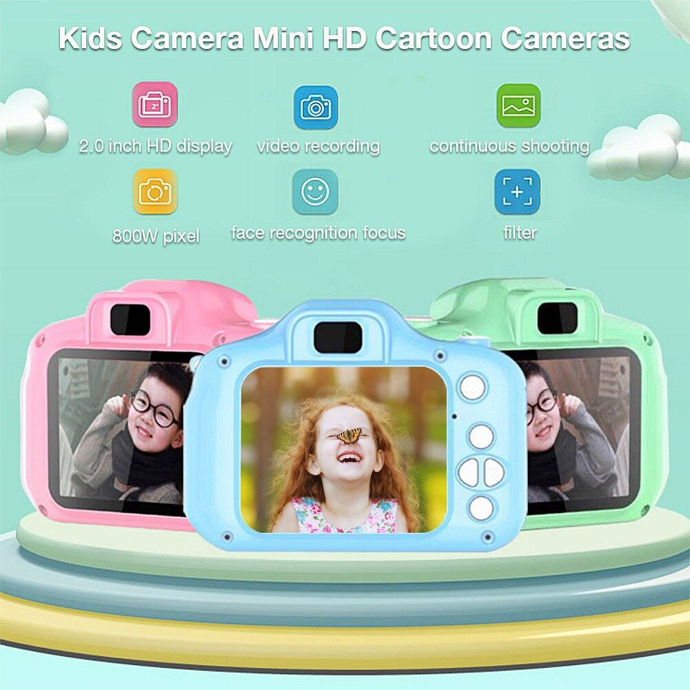 [Giao hàng] Máy ảnh kỹ thuật số trẻ em Máy ảnh trẻ em mini có thể sạc lại được 2.0 inch