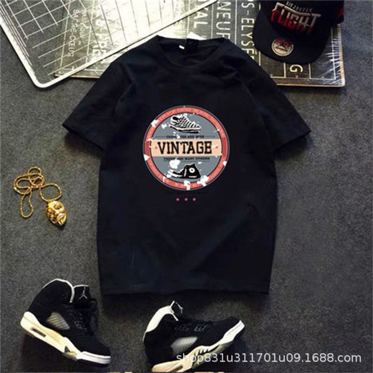 Áo phông nam from rộng chất cotton in hình theo yêu cầu