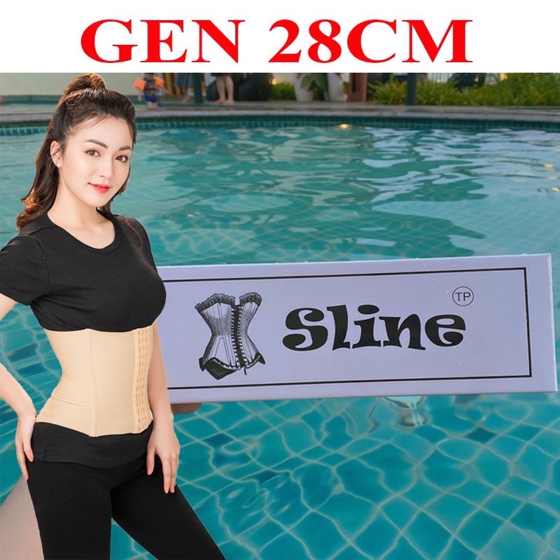 Đai Siết eo Sline 28cm - 8 Xương dành cho chiều cao 1m58 trở Lên chính hãng , Gen Tạo hốc eo Siêu chuẩn