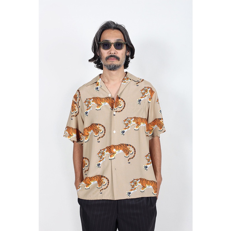 Áo Thun Tay Ngắn In Hình Hổ WACKO MARIA Plus Size Cho Nam Và Nữ