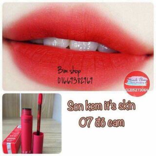 SON It skin  07 đỏ cam tươi trẻ 💄 💋💋💋