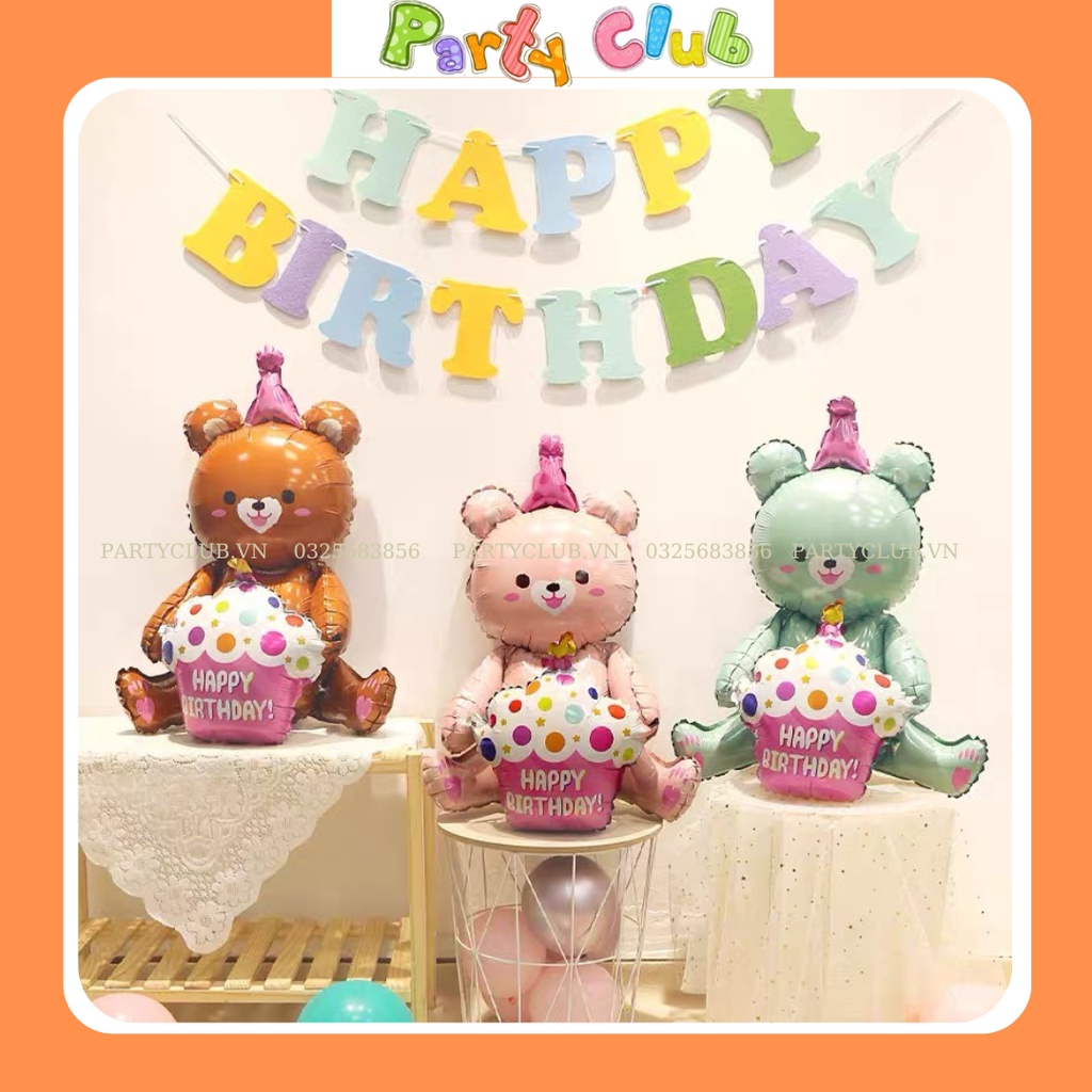 Dây treo chữ HAPPY BIRTH DAY nỉ nhiều màu trang trí sinh nhật