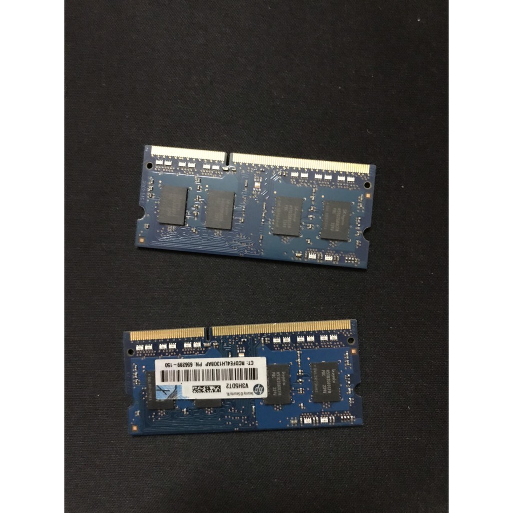 Ram Laptop 2 thanh 2G 1600 Hynix đã test chuẩn 1 cặp