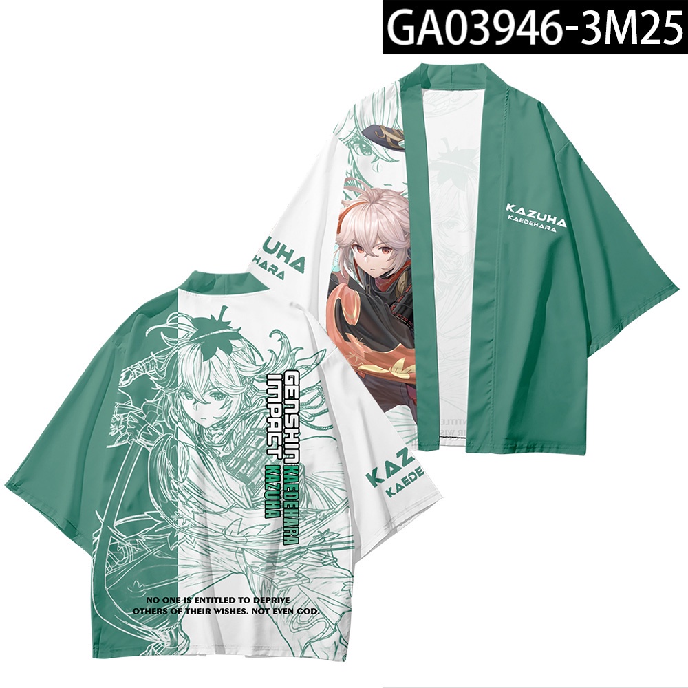 Áo khoác Kimono dáng rộng cỡ lớn hóa trang nhân vật Kaedehara Kazuha hoạt hình Genshin Impact Nhật Bản | BigBuy360 - bigbuy360.vn