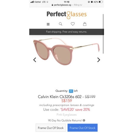 Kính Calvin Klein