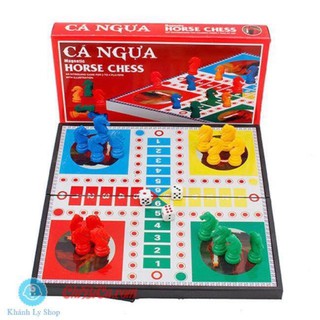 bộ bàn cờ cá ngựa cỡ đại cho bé