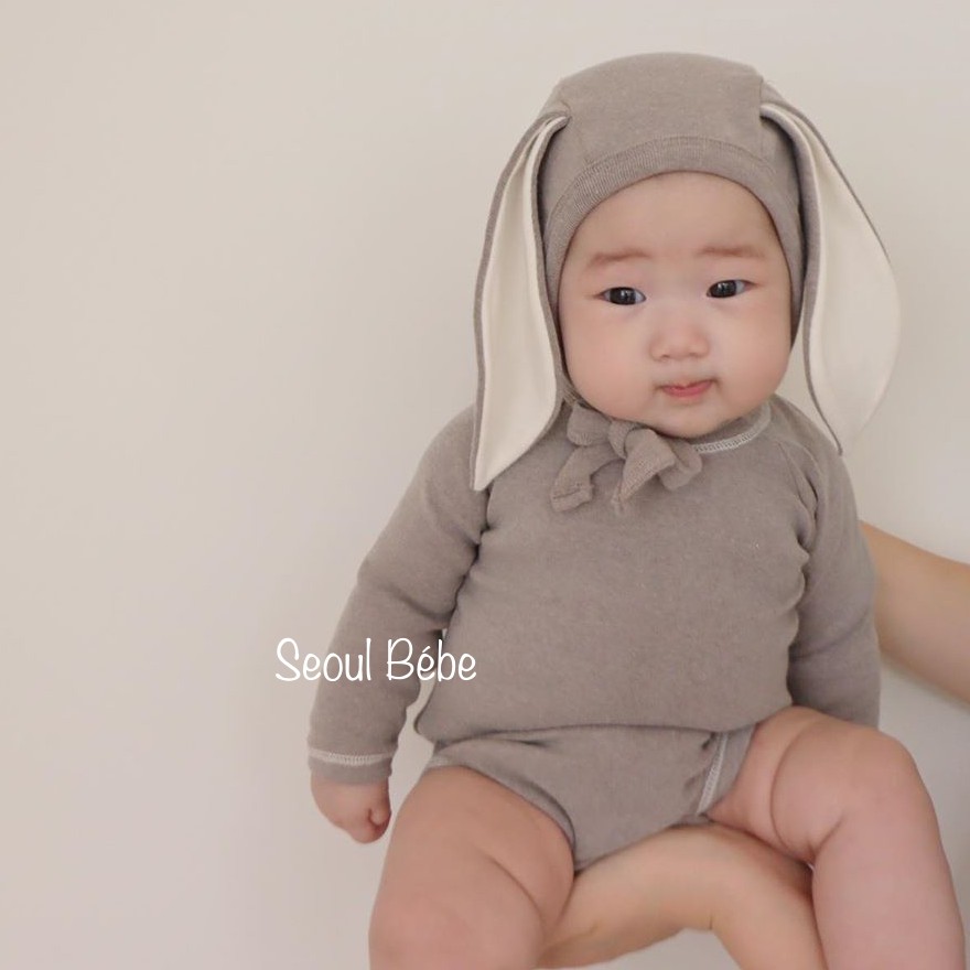 Bộ bodysuit thỏ tai dài bộ thỏ tai dài Peekaboo