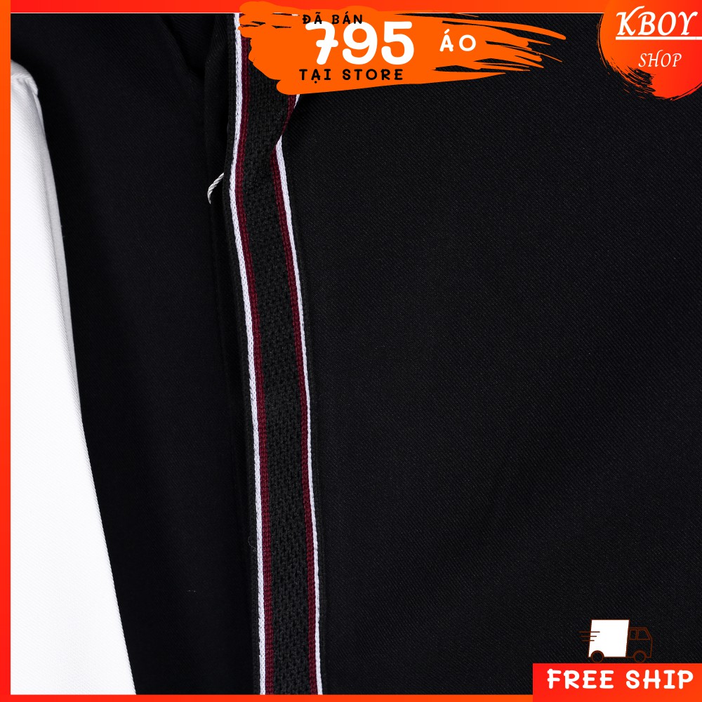 Áo Sơ Mi Tay Dài Cotton Spandex Họa Tiết Cao Cấp Trắng/Đen Dáng Ôm Chuẩn - áo sơ mi công sở phong cách hàn quốc - 2814 | BigBuy360 - bigbuy360.vn