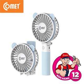 [LIVE- HT HCM/HN] Quạt Sạc Tích Điện Mini Gấp Gọn Cầm Tay Comet CRF0803 3W Nhỏ Gọn, Sạc USB Tiện Lợi