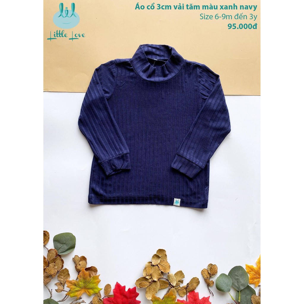 Áo cổ 3 phân vải tăm LIL