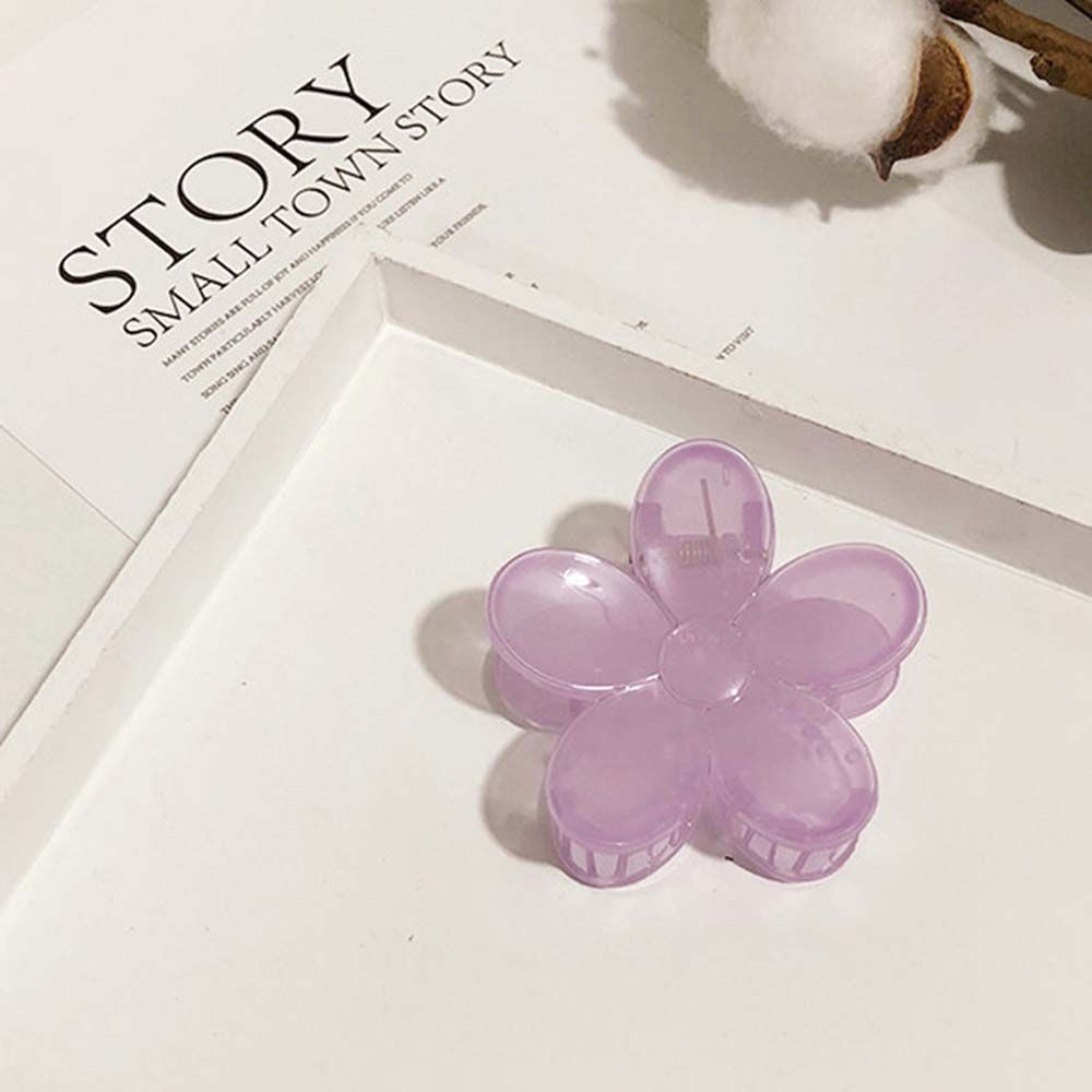 Kẹp Tóc Acrylic Màu Kẹo Hình Hoa Dễ Thương Phong Cách Hàn Quốc Cho Nữ