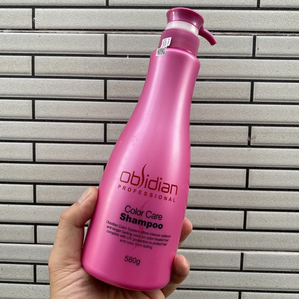 Dầu gội xả dưỡng màu tóc nhuộm OBSIDIAN Color Care 580mlx2