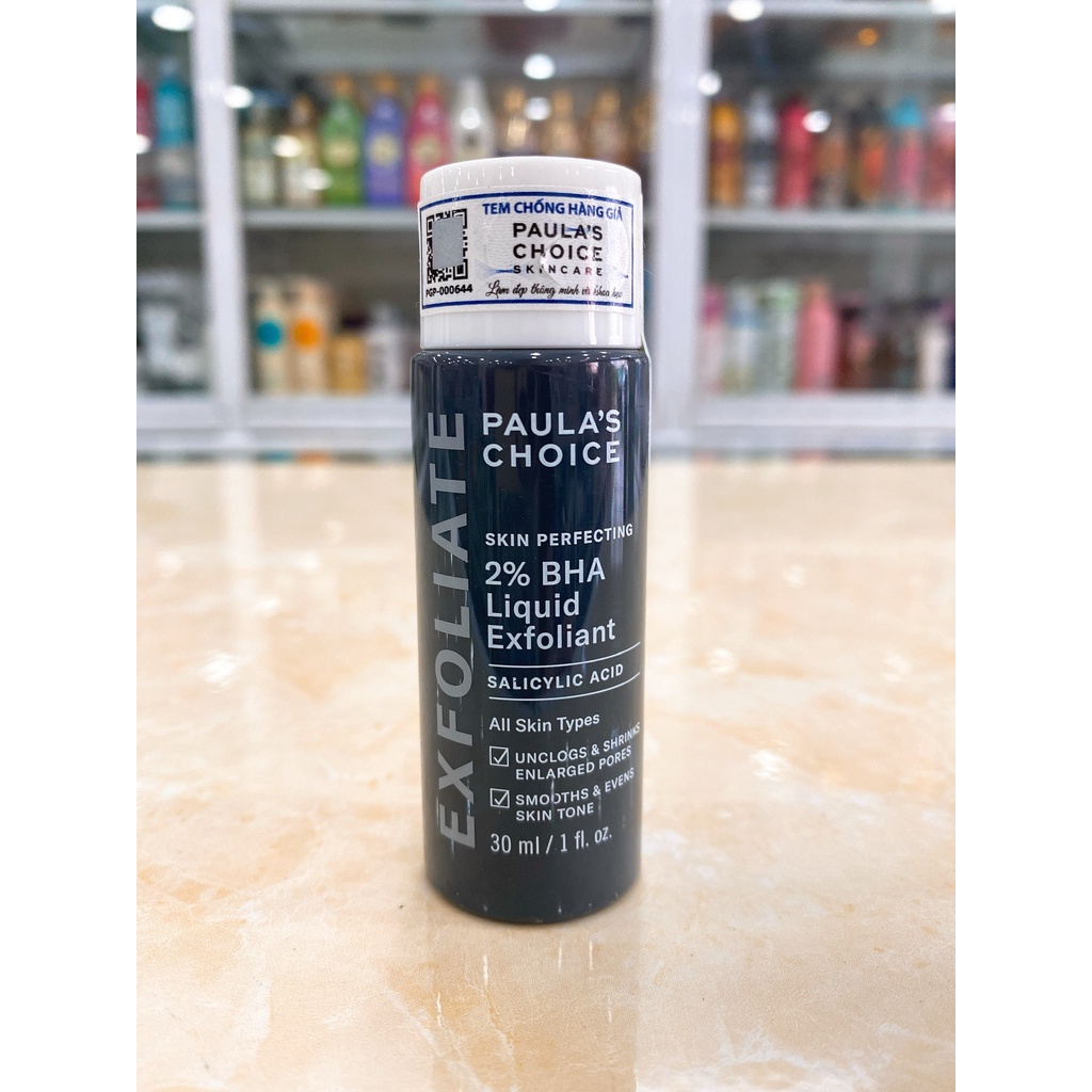 Dung Dịch Tẩy Da Chết Paula’s Choice BHA 2% Skin Perfecting 2% BHA Liquid USA 30ml