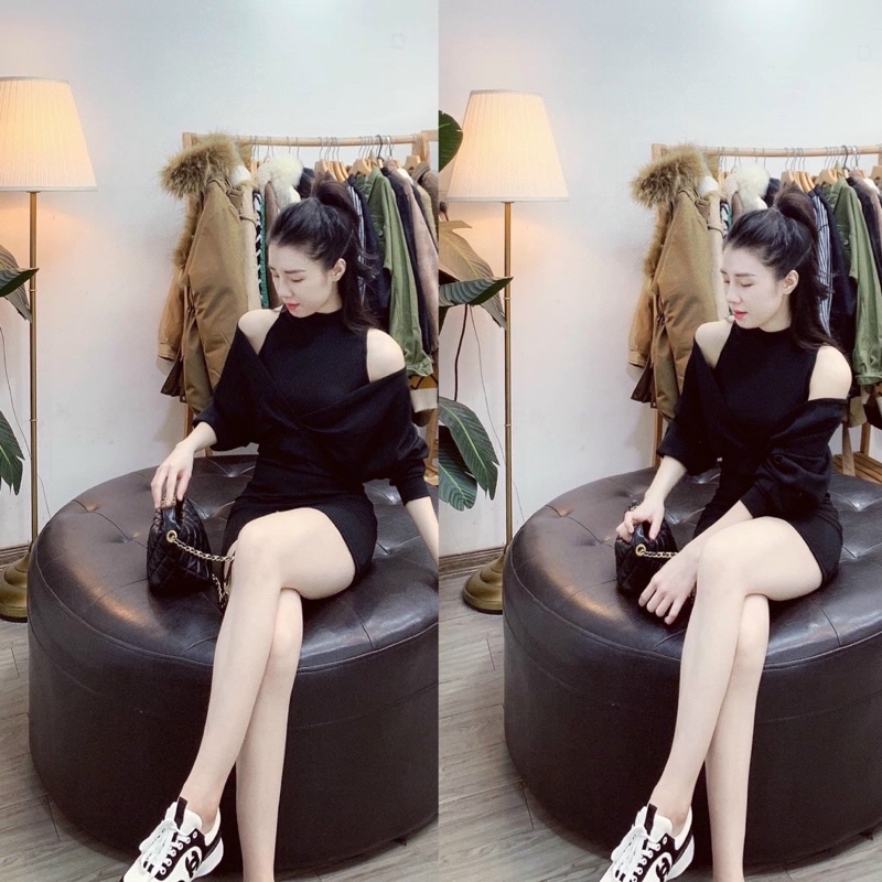 SÉT VÁY TĂM KHOÉT VAI HOETTREND CHẤT ĐẸP MS18891