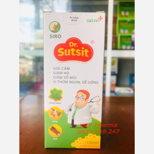 ✅ Siro DrSutsit (Sụt sịt) - Giải cảm, giảm ho, giảm sổ mũi, vị thơm ngon cho bé - Dr Sutsit