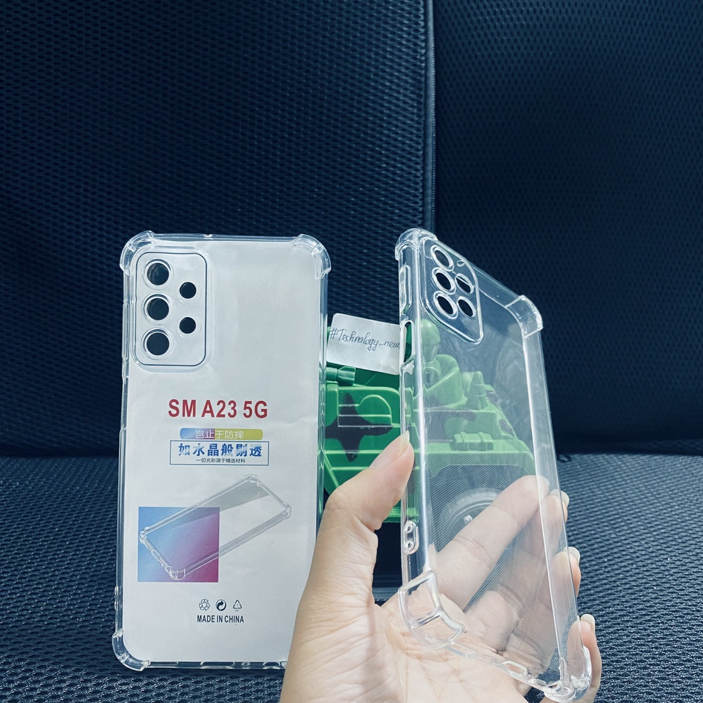 Ốp lưng Chống sốc Samsung Galaxy A23 4G/ A23 5G trong suốt loại dày cao cấp chống va đập bo 4 góc