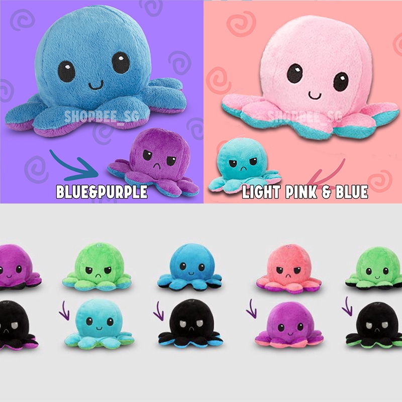 Móc Khóa Hình Bạch Tuộc Nhồi Bông Dễ Thương