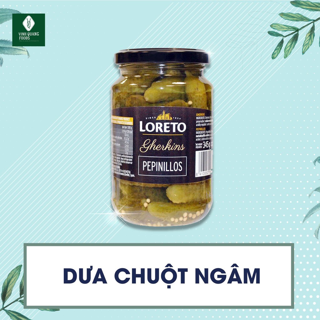 Dưa chuột bao tử ngâm LORETO