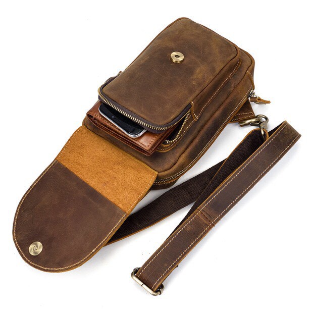 TÚI ĐEO CHÉO DA THẬT 100 % [ BẢO HÀNH DA 10 NĂM ] | BigBuy360 - bigbuy360.vn