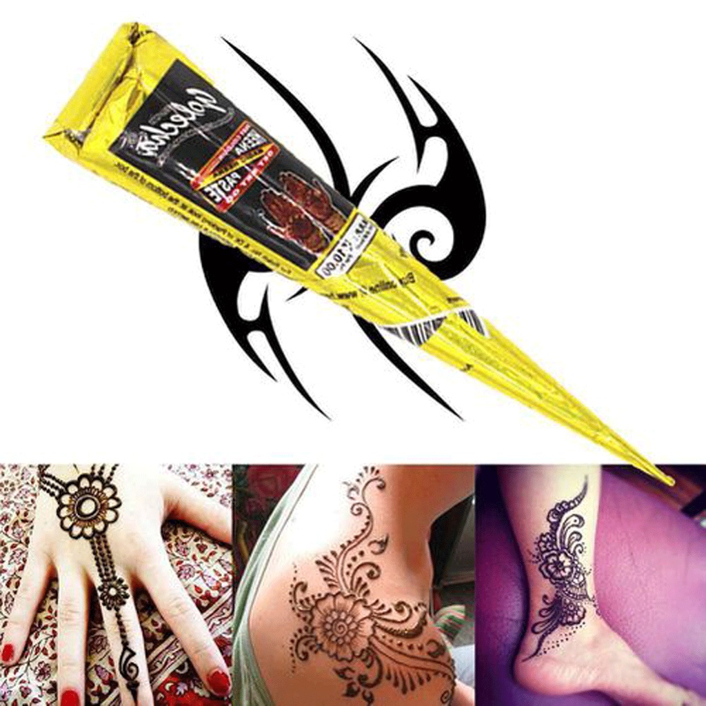 Kem xăm Henna - Kem Xăm Tạm thời,  Khuân Xăm Tạm Thời Tattoo, Khuân Xăm Hình Ngôi Sao, Mặt Trăng, Mây, Tam Giác, Chữ SMI