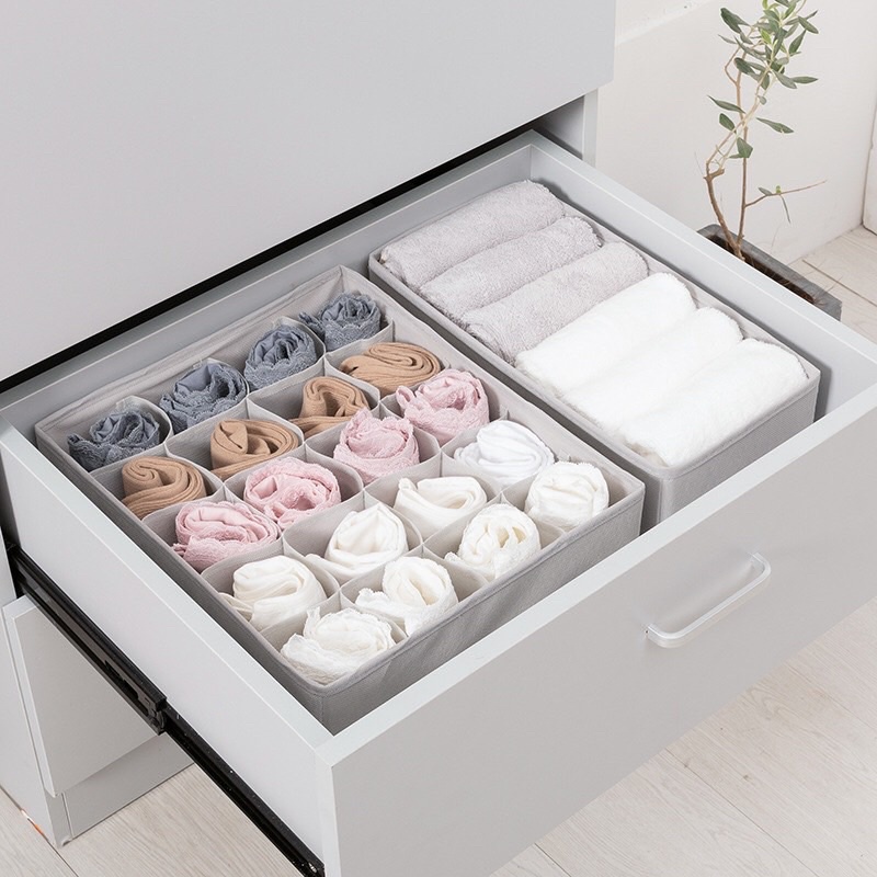 HỘP ĐỰNG ĐỒ LÓT ,TẤT,VỚ BẰNG VẢI KHÔNG DỆTRẺ VÔ ĐỊCH GỌN GÀNG SANG TRỌNG