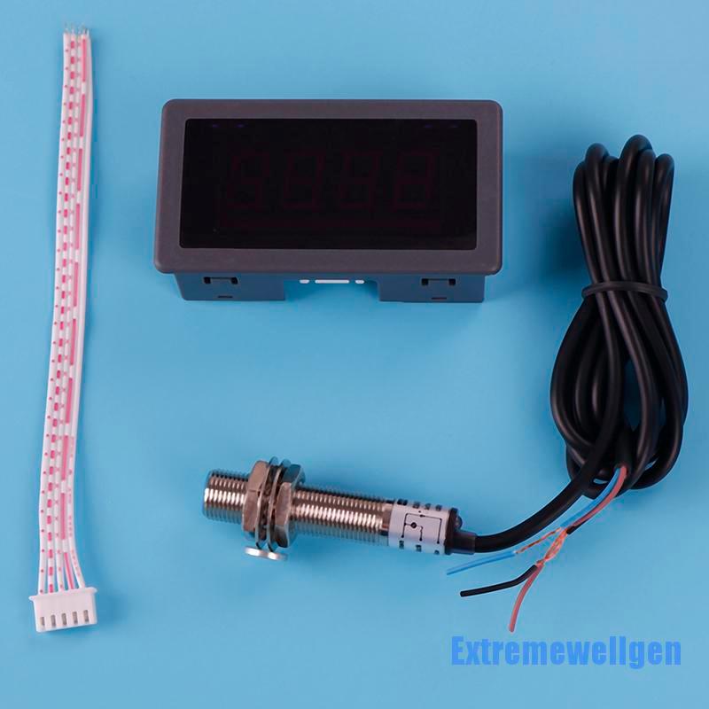 Phụ kiện đo tốc độ vòng quay RPM LED màu đỏ có cảm biến công tắc
