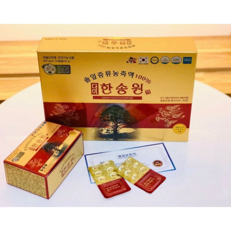 Tinh Dầu Thông Chính Phủ Dami Hansong Won 120 Viên [ Nội Địa ] [ Hàng Mới Về ]