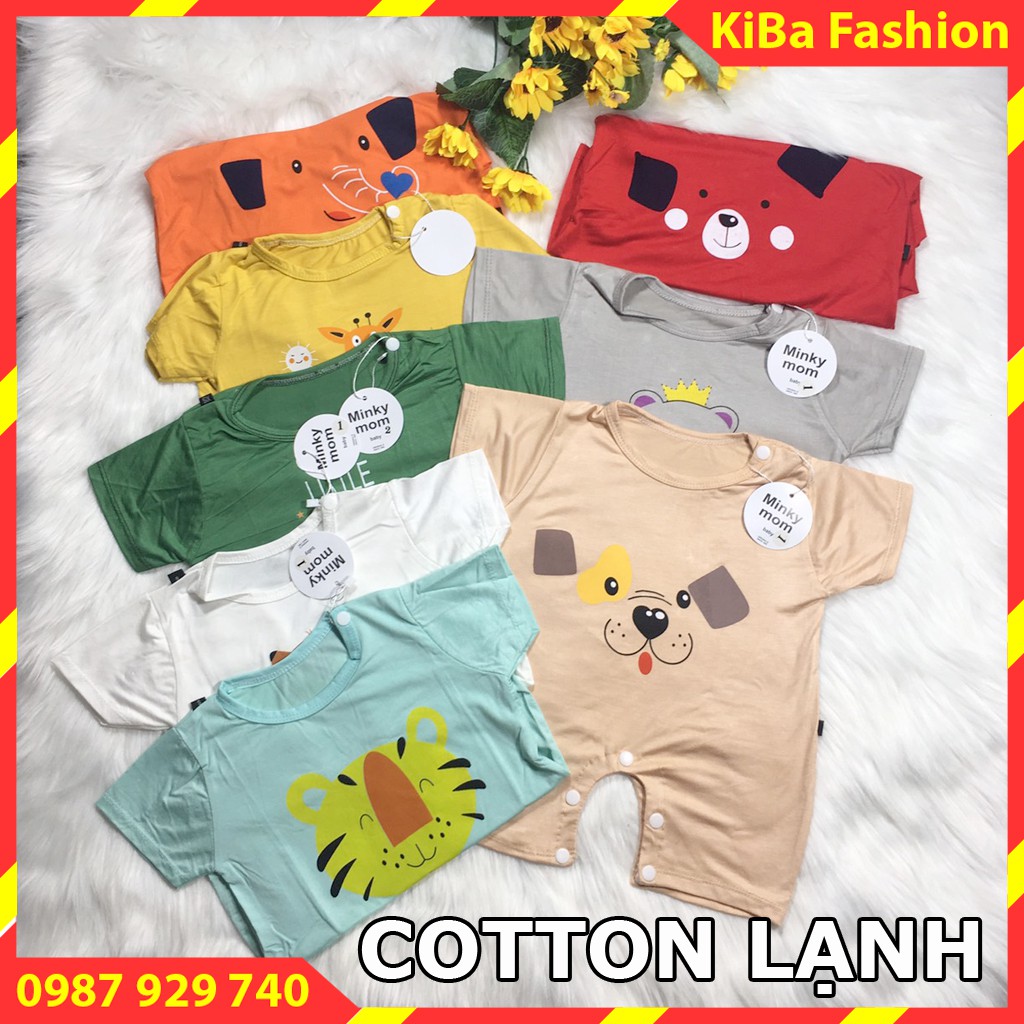 Bộ Body cộc tay liền thân, bodysuit chất vải cotton thun lạnh cho bé trai/ gái  6-12kg - BD - TK0320