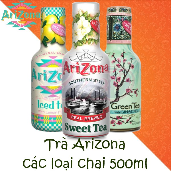 (3 loại) Trà Arizona các loại chai 500ml