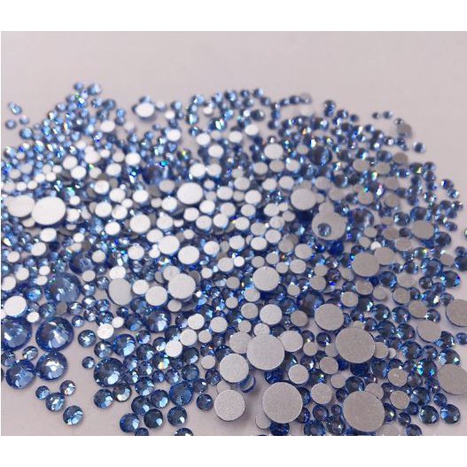 1440v đá mix size loại ĐẸP Màu số 5 xanh Light blue