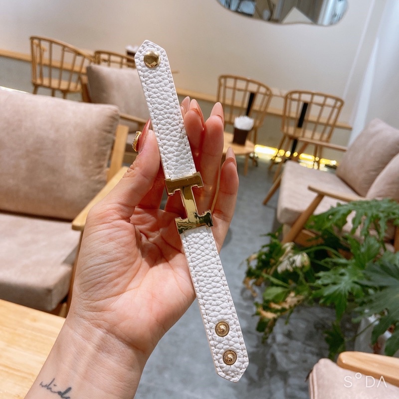 Lắc Tay Da Chữ H , Phụ Kiện Hot Tren Cao cấp - Hari Korea Accessories