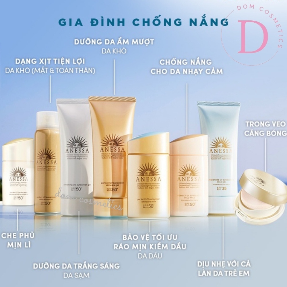 Kem chống nắng Shiseido Anessa màu Vàng 60ml Nội Địa Nhật | BigBuy360 - bigbuy360.vn