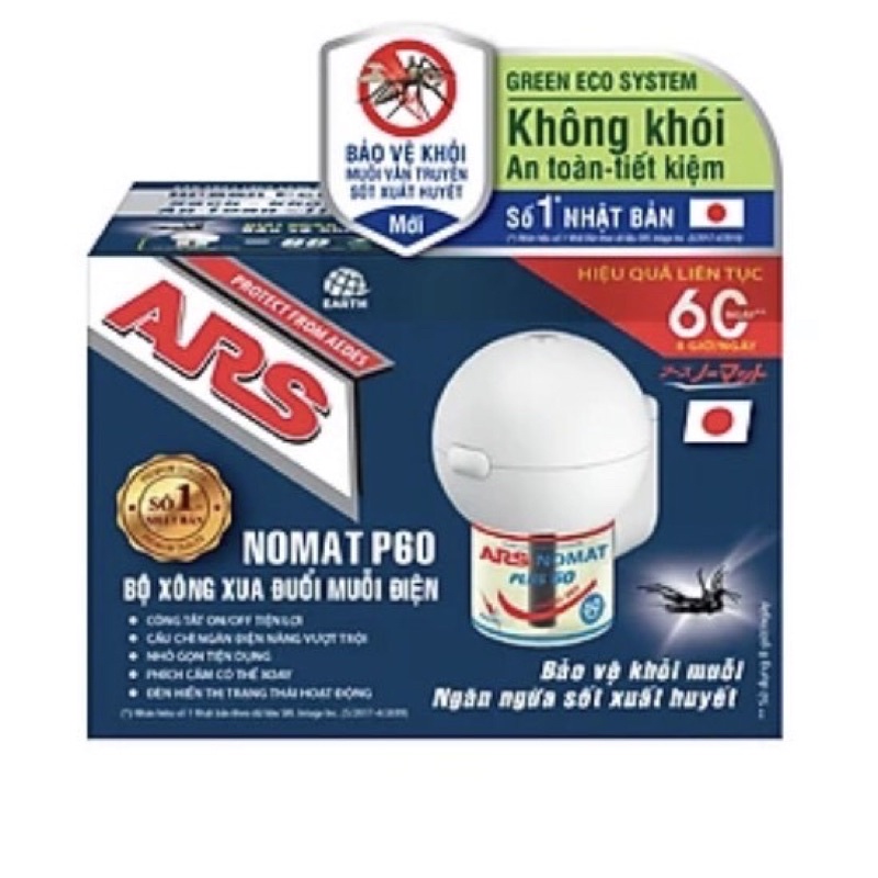 Bộ xông xua đuổi muỗi Nomat P60