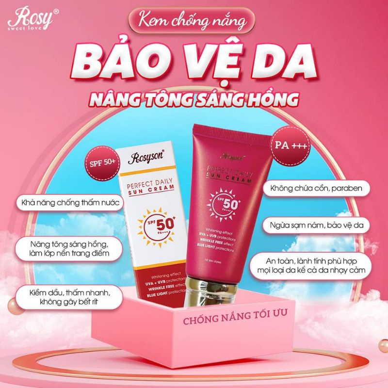 Kem chống nắng Rosy