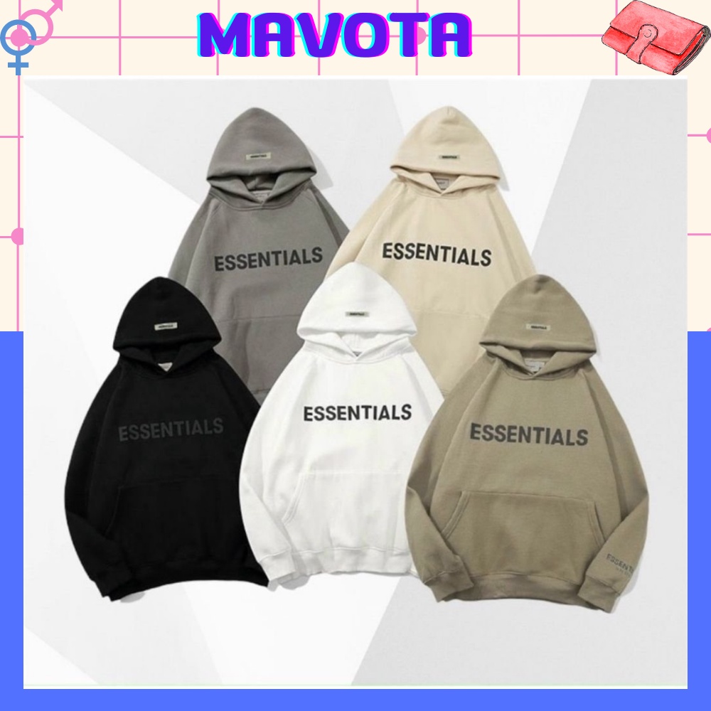 Áo hoodie nam nữ Mavota áo nỉ form rộng unisex essentials HD01