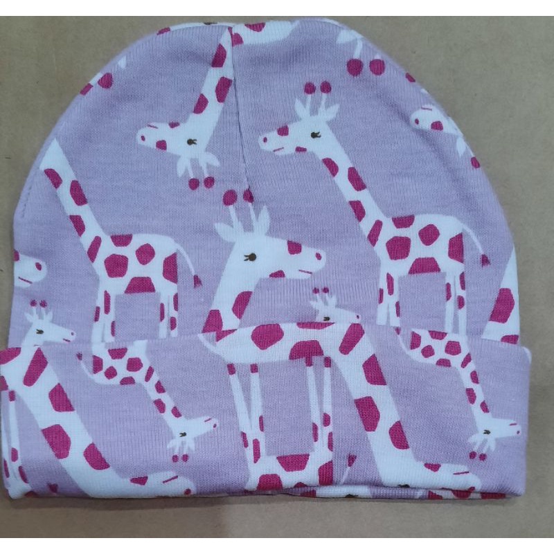 Mũ nỉ cotton 2 lớp thu đông cho bé sơ sinh