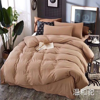 BỘ CHĂN GA VẢI ĐŨI 4 MÓN