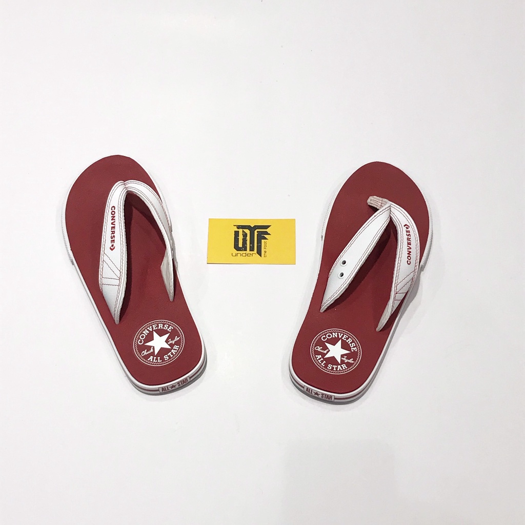 Dép Converse đỏ trắng chính hãng